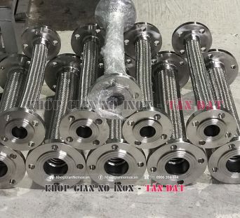 khớp nối mềm inox kết nối mặt bích jis10k inox 1 đầu cố định 1 đầu xoay DN 50