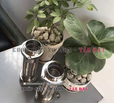 Ống mềm inox kết nối 2 đầu rắc co vi sinh