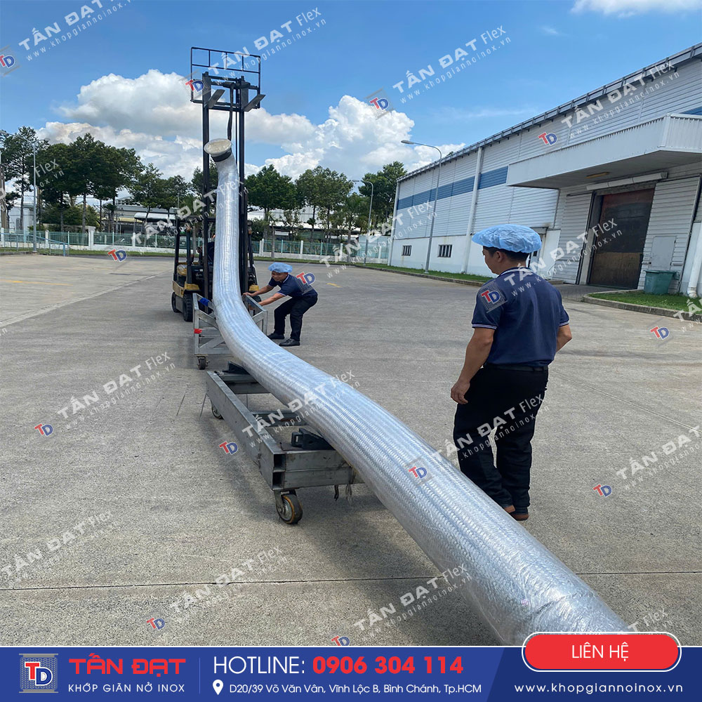 khớp nối mềm lắp đặt cho nhà máy